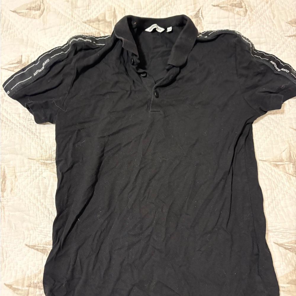 Boys size 13 Antony morato Black Polo Shirt